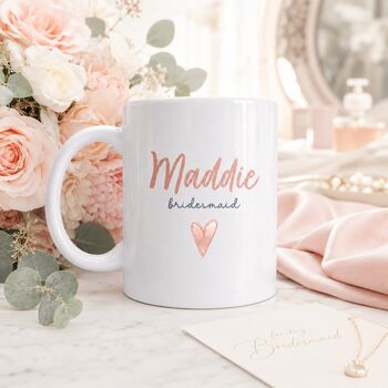 Personalised Bridesmaid Mug Gift, 3 of 10