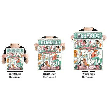 Mermaids In The Bathroom Print, 4 of 4