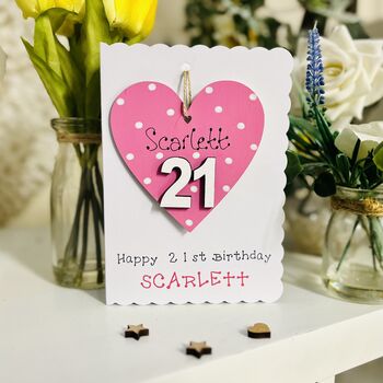 Personalised 21st Birthday Gift For Her And Card, 4 of 4