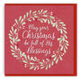 'Full Of Blessings' Christmas Cards 10 Pack, thumbnail 2 of 3