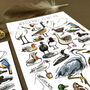 Water Birds Of Britain Watercolour Postcard, thumbnail 6 of 12