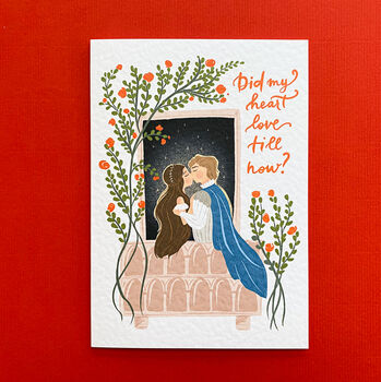 Romeo And Juliet Greeting Card, 3 of 7