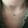 Turquoise Star Gold Vermeil Or Sterling Silver Necklace, thumbnail 2 of 5