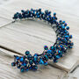 Midnight Blue Crystal Headband, thumbnail 3 of 5