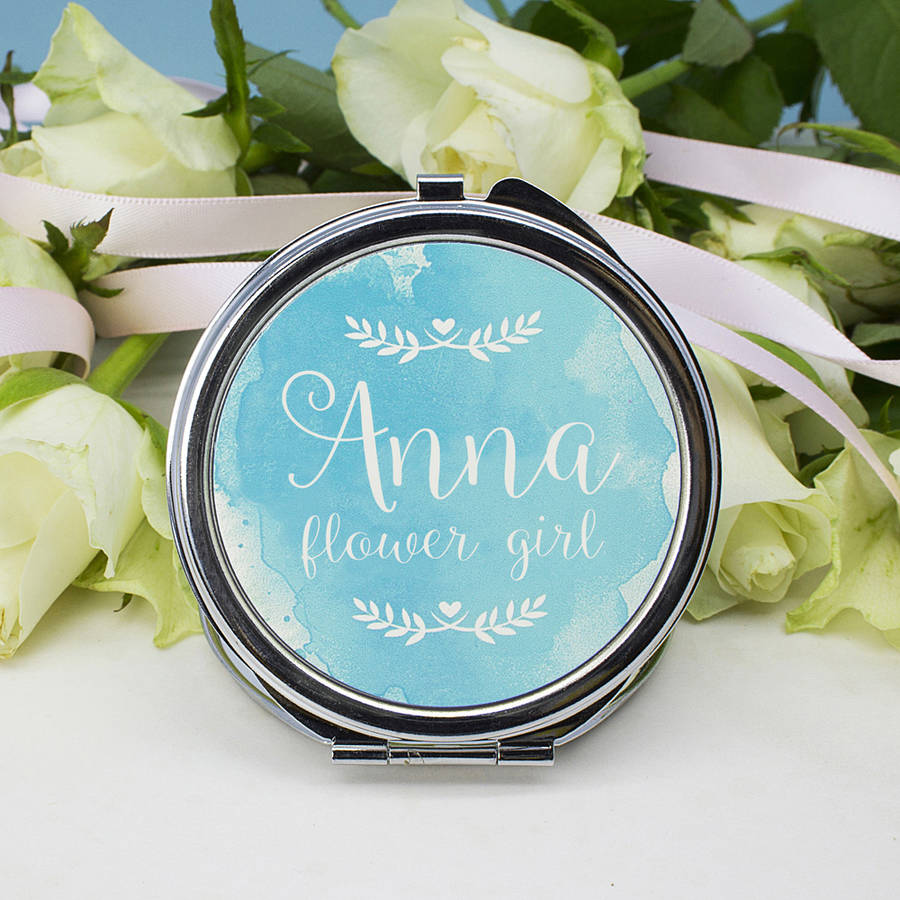 Personalised Wedding Compact Mirror, 1 of 7