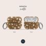Caramel Spots Air Pods Case With Keychain, thumbnail 7 of 7