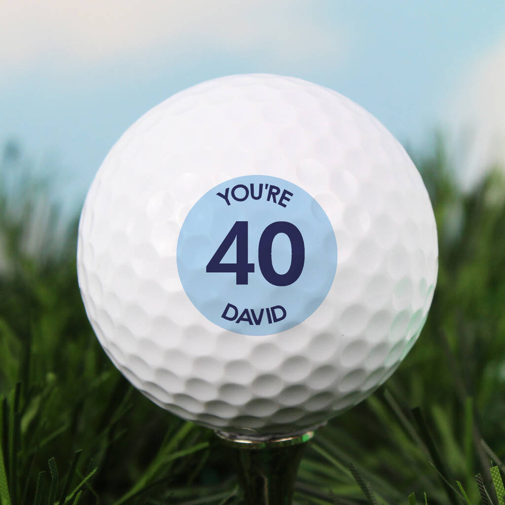Personalised Big Birthday Golf Ball, 1 of 4
