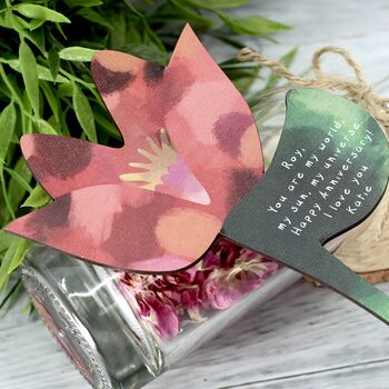 Personalised Wood Flower In A Bottle, 9 of 12