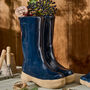 Personalised Large Blue Welly Planter, thumbnail 1 of 9