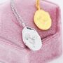 Water Lily Flower Pendant Necklace In Sterling Silver, thumbnail 1 of 9