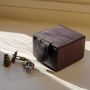Personalised Leather Cufflink Jewellery Box, thumbnail 9 of 9