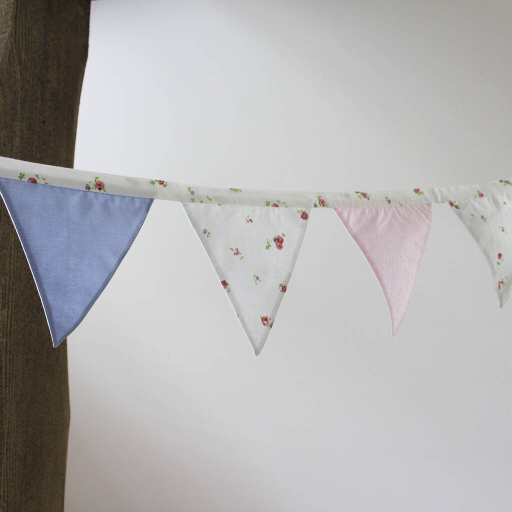 Pink Bedroom Bunting Garland By Lime Tree London