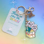 There's No Place Like Home Rainbow Keyring, thumbnail 3 of 9