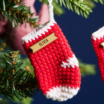 Personalised Christmas Stocking Decoration, 3 of 6