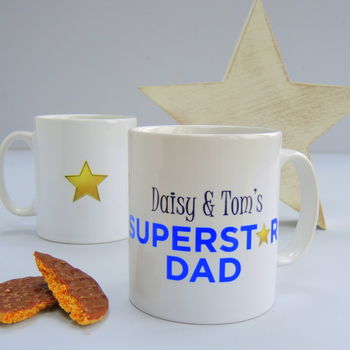 Personalised Superstar Daddy Mug, 6 of 9