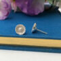 Sterling Silver Mini Sunflower Earrings, thumbnail 2 of 8