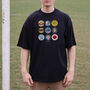 Brighton Football Beer Mats Oversized T Shirt, thumbnail 8 of 10