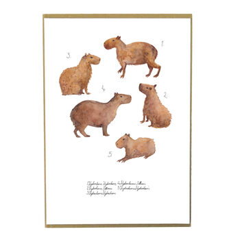 Chill Of Capybaras Art Print, 2 of 8