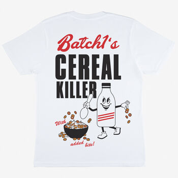 Cereal Killer Unisex Slogan T Shirt, 5 of 6