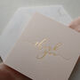 Calligraphy Thank You Cards Pack Of Five, thumbnail 1 of 7