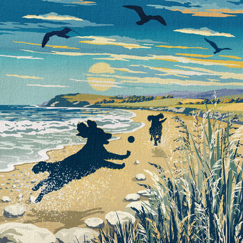 Two Spaniels Limited Edition Beach Fun Gift Print, 7 of 12