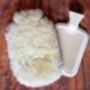 Sheepskin Water Bottle Cover Natural Medical Leather, thumbnail 3 of 5