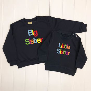 Multicoloured Sibling Sweatshirt Set, 4 of 5