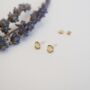 Recycled Gold Rae Studs, thumbnail 3 of 6