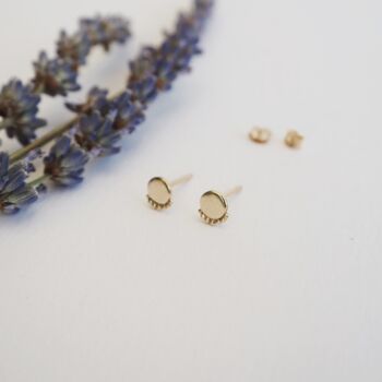 Recycled Gold Rae Studs, 3 of 6