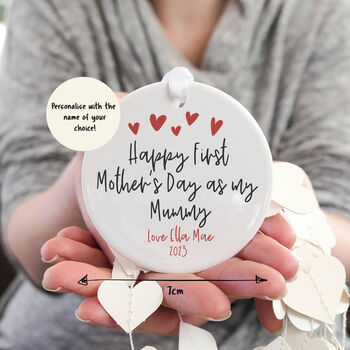 Happy First Mother's Day Personalised Ceramic Keepsake, 2 of 2