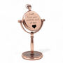 Personalised 49th Anniversary Copper Desk Clock Gift With Engraving, thumbnail 2 of 12