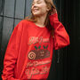 All I Want Is Yule Log Women's Christmas Jumper, thumbnail 3 of 4