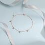 Emerald Green Or Clear Cz Dangle Bracelet, thumbnail 9 of 12