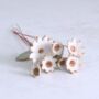 White And Gold Ceramic Flower Bouquet Small, thumbnail 3 of 11