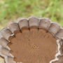 Antique Brown Garden Bird Bath, thumbnail 6 of 8