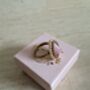 Pink Pearl Gold Ring, thumbnail 2 of 6