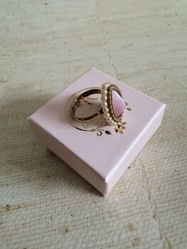 Pink Pearl Gold Ring, 2 of 6