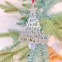 Silver Merry Christmas Decorative Hanging Sign, thumbnail 6 of 7