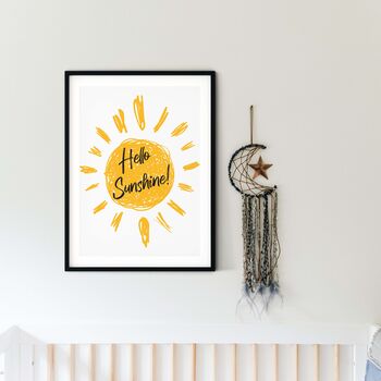 Hello Sunshine Framed Children's Print, 3 of 6