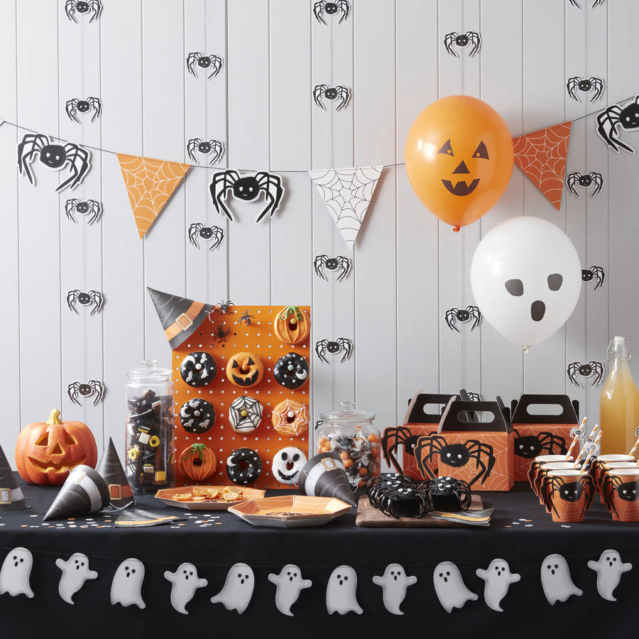 spooky ghost halloween garland bunting decoration by ginger ray