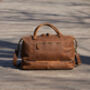 Leather Weekend Bag With Suit Compartment, thumbnail 3 of 12