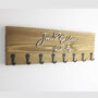 Large Personalised Key Holder With Eight Hooks, thumbnail 3 of 10