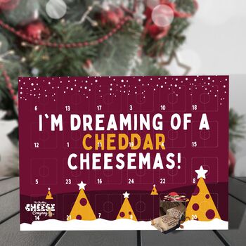 Xmas Advent Calendar With Cheese, Chutney, And Biscuits, 5 of 5