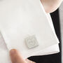 Wedding Couples Heart Personalised Square Cufflinks, thumbnail 4 of 12