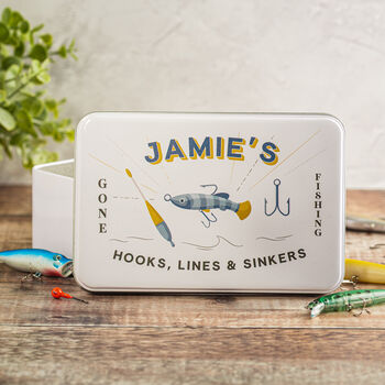 Personalised Fishing Storage Tin, 2 of 3