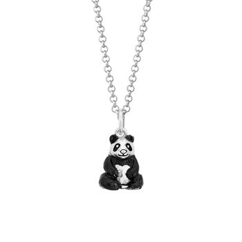 Children's Sterling Silver Panda Necklace, 8 of 8