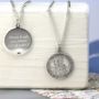 Sterling Silver St Christopher Chunky Round Necklace, thumbnail 2 of 6