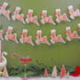 Vintage Christmas Bunting With 15 Reindeer Flag Design, thumbnail 1 of 6