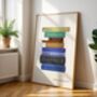 Northumberland Coast Book Stack Art Print, thumbnail 1 of 6
