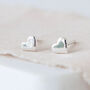 Mini Sterling Silver Heart Stud Earrings, thumbnail 1 of 10